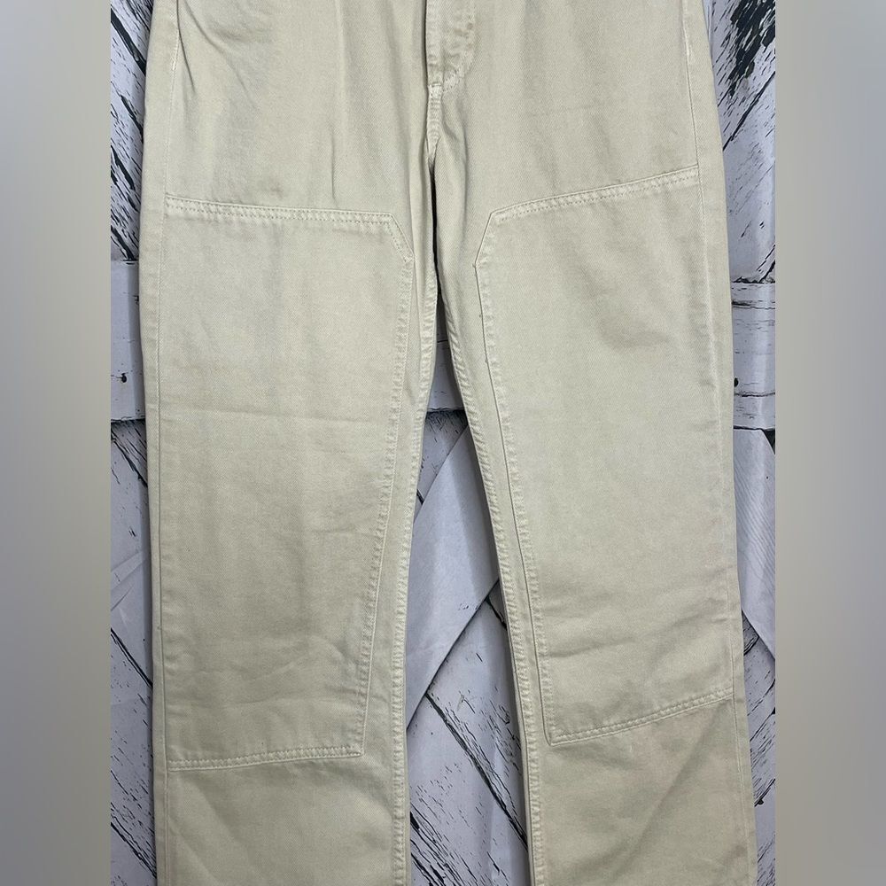 Zara Straight Leg Jeans Cream Denim 8 - Picture 3 of 8